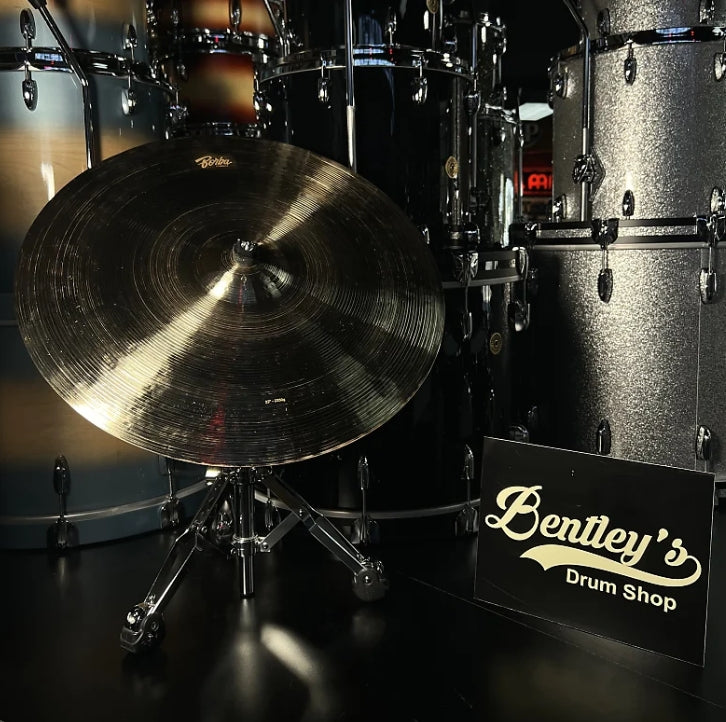 Platillos Borba de 22" de tamaño mediano, finos, brillantes, mini copa Ride (2350 g)